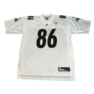 VINTAGE Reebok NFL Pittsburgh Steelers Hines Ward Jersey Mens Size XL